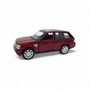 Range Rover Kinsmart Maroon Pullback Car Missing Side Mirrors